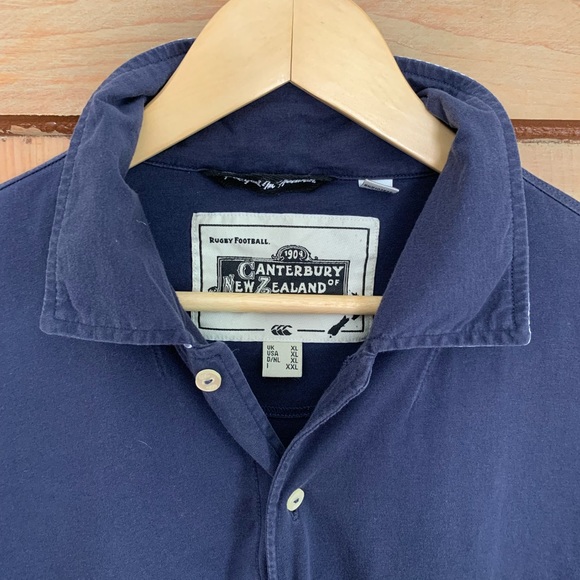 Nordstrom | Navy Blue Long Sleeve Polo | sz XL | NWOT - Picture 2 of 11